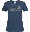 Жіноча футболка Улюблена собака Темно-синій фото