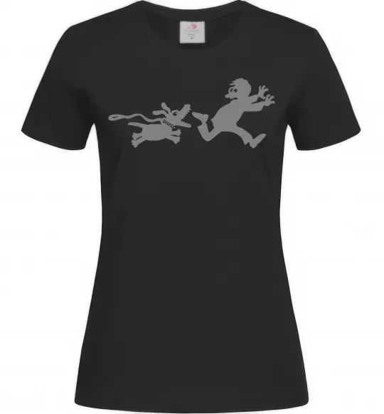 Жіноча футболка Улюблена собака Чорний фото