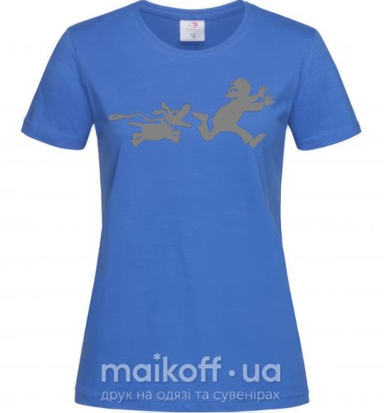 Женская футболка Любимая собака Ярко-синий фото