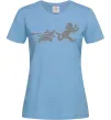 Жіноча футболка Улюблена собака Блакитний фото