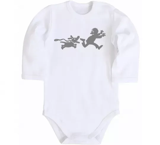 Дитячий бодік Улюблена собака Білий фото