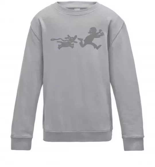 Детский Свитшот Улюблена собака Серый меланж фото