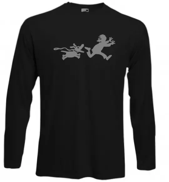 Лонгслив Улюблена собака Черный фото