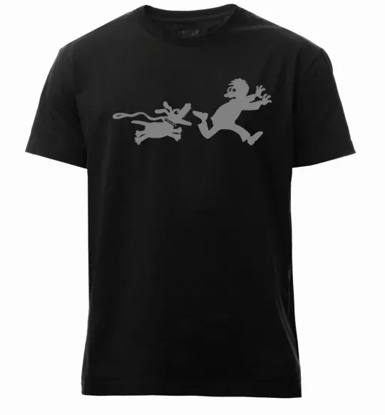 Мужская премиум футболка Улюблена собака Черный фото