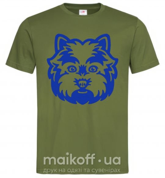 Чоловіча футболка West Highland Terrier Оливковий фото