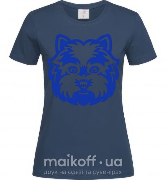 Жіноча футболка West Highland Terrier Темно-синій фото