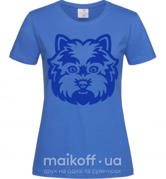Жіноча футболка West Highland Terrier Яскраво-синій фото