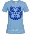 Женская футболка West Highland Terrier Голубой фото