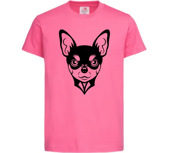 Дитяча футболка Чихуахуа Яскраво-рожевий фото