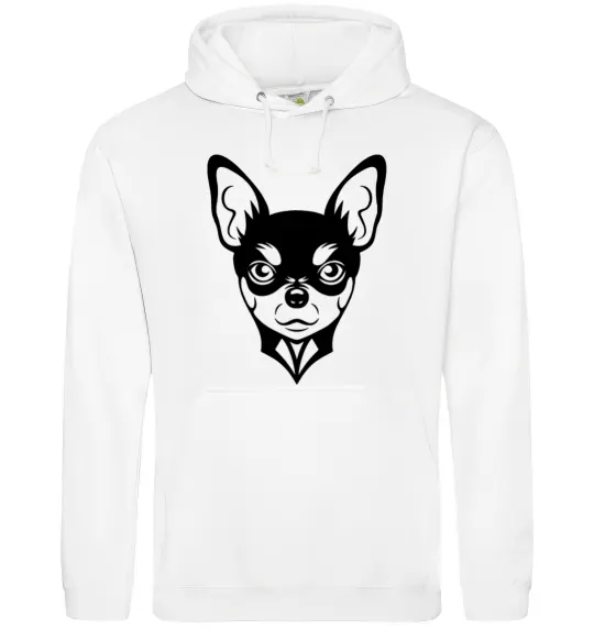 Женская толстовка (худи) Чихуахуа Белый фото
