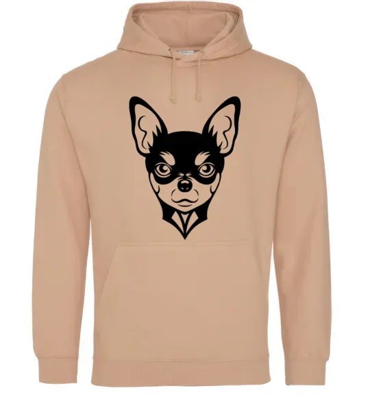 Женская толстовка (худи) Чихуахуа Песочный фото