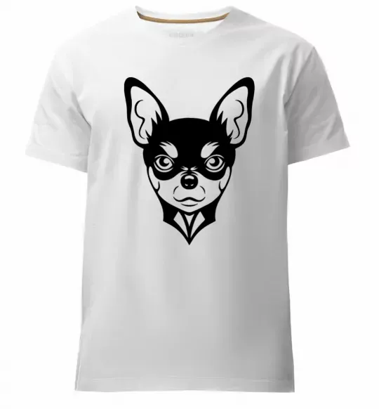Мужская премиум футболка Чихуахуа Белый фото