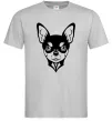 Мужская футболка Чихуахуа Серый фото