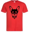 Мужская футболка Чихуахуа Красный фото
