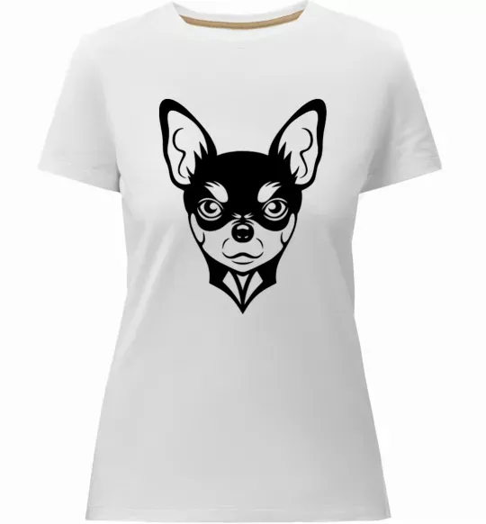 Жіноча преміум футболка Чихуахуа Білий фото