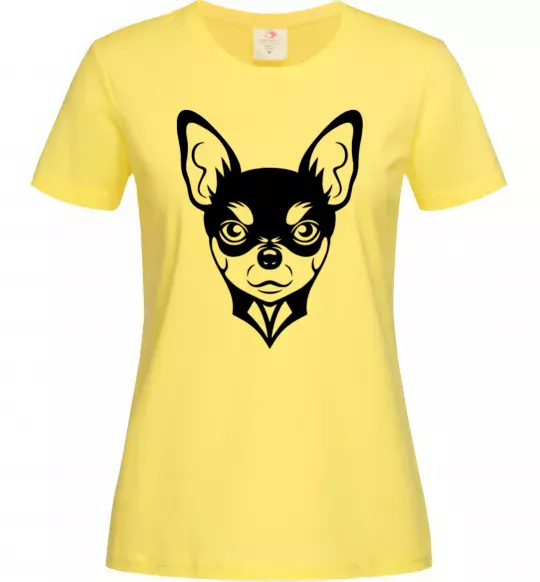 Жіноча футболка Чихуахуа Лимонний фото