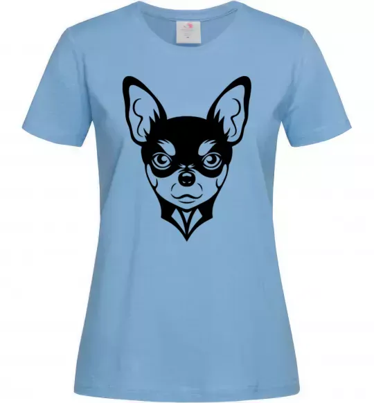 Жіноча футболка Чихуахуа Блакитний фото