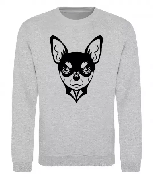 Свитшот Чихуахуа Серый меланж фото