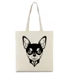 Еко-сумка Чихуахуа Бежевий фото