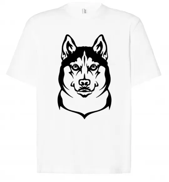 Футболка Оверсайз Хаски Белый фото