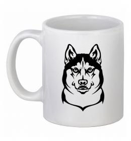 Чашка керамическая Хаски