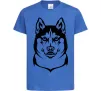 Детская футболка Хаски Ярко-синий Детская футболка Хаски Ярко-синий фото