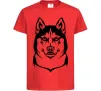 Детская футболка Хаски Красный Детская футболка Хаски Красный фото