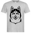 Мужская футболка Хаски Серый Мужская футболка Хаски Серый фото