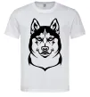 Мужская футболка Хаски Белый Мужская футболка Хаски Белый фото