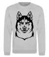 Свитшот Хаски Серый меланж фото