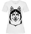 Жіноча футболка Хаски Білий Жіноча футболка Хаски Білий фото