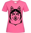 Жіноча футболка Хаски Яскраво-рожевий Жіноча футболка Хаски Яскраво-рожевий фото