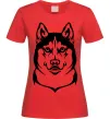 Жіноча футболка Хаски Червоний Жіноча футболка Хаски Червоний фото