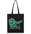 Эко-сумка Pug Dino Черный фото