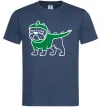Мужская футболка Pug Dino Темно-синий фото