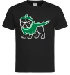 Мужская футболка Pug Dino Черный фото