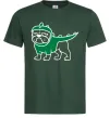 Мужская футболка Pug Dino Темно-зеленый фото