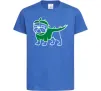 Дитяча футболка Pug Dino Яскраво-синій Дитяча футболка Pug Dino Яскраво-синій фото