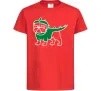 Дитяча футболка Pug Dino Червоний Дитяча футболка Pug Dino Червоний фото