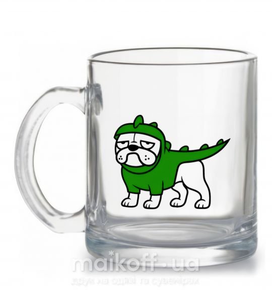 Чашка стеклянная Pug Dino Прозрачный фото
