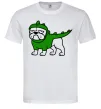Мужская футболка Pug Dino Белый фото