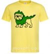 Мужская футболка Pug Dino Лимонный фото