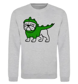 Світшот Pug Dino Сірий меланж фото