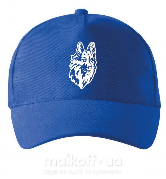 Кепка Dog's head Ярко-синий фото
