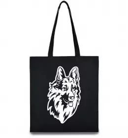 Эко-сумка Dog's head Черный фото
