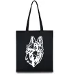 Еко-сумка Dog's head Чорний фото