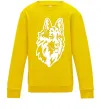 Детский Свитшот Dog's head Солнечно желтый фото