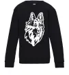 Детский Свитшот Dog's head Черный фото