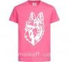 Детская футболка Dog's head Ярко-розовый фото
