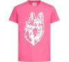 Дитяча футболка Dog's head Яскраво-рожевий фото
